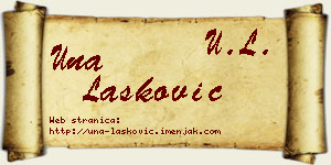 Una Lasković vizit kartica